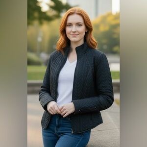 Kenneth Cole Reaction Dark Quilted Jacket